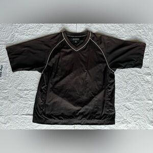 FootJoy FJ Golf Windbreaker - Mens Blank XL Pullover - Black Extra Large Jacket